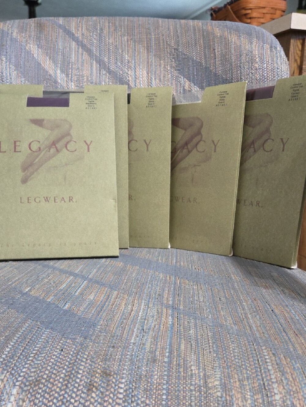 Lot of Five Pair of Legacy Brand Opaque Control Top Tights